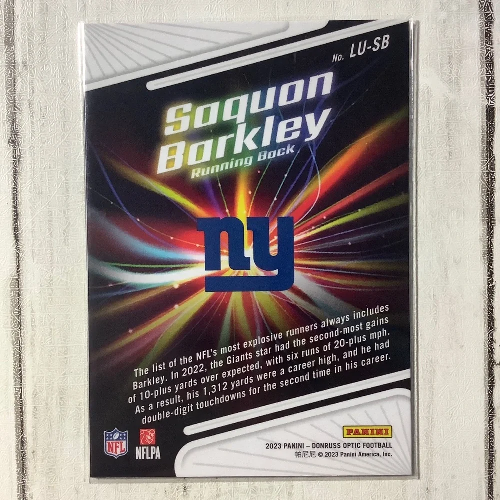 2023 Optic Saquon Barkley LIGHT IT UP #LU-SB Panini New York Giants Football